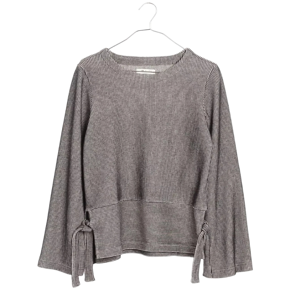 Madewell French Rib Side-Tie Pullover Sz: L